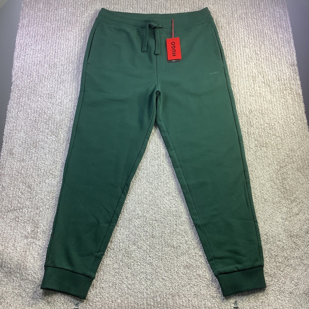 Hugo Boss Dapozip Mens Open Green Jersey Jogger Sweatpants Size L NWT - Picture 2 of 15